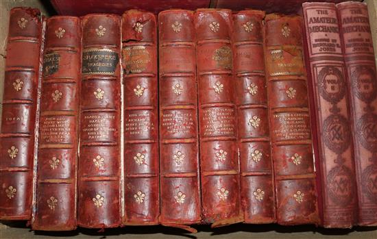 Qty of leather bounds books